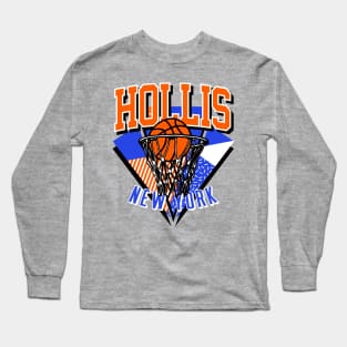 Hollis New York Basketball Throwback Long Sleeve T-Shirt